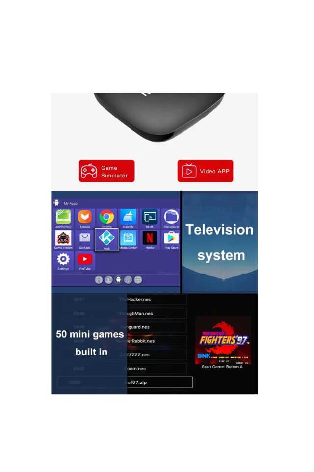 Akıllı Tv Kutusu Mx Boxs Android 7.1 Tv Kutusu 2.4g Wifi Allwinner 4g Ram 4k Tv Box