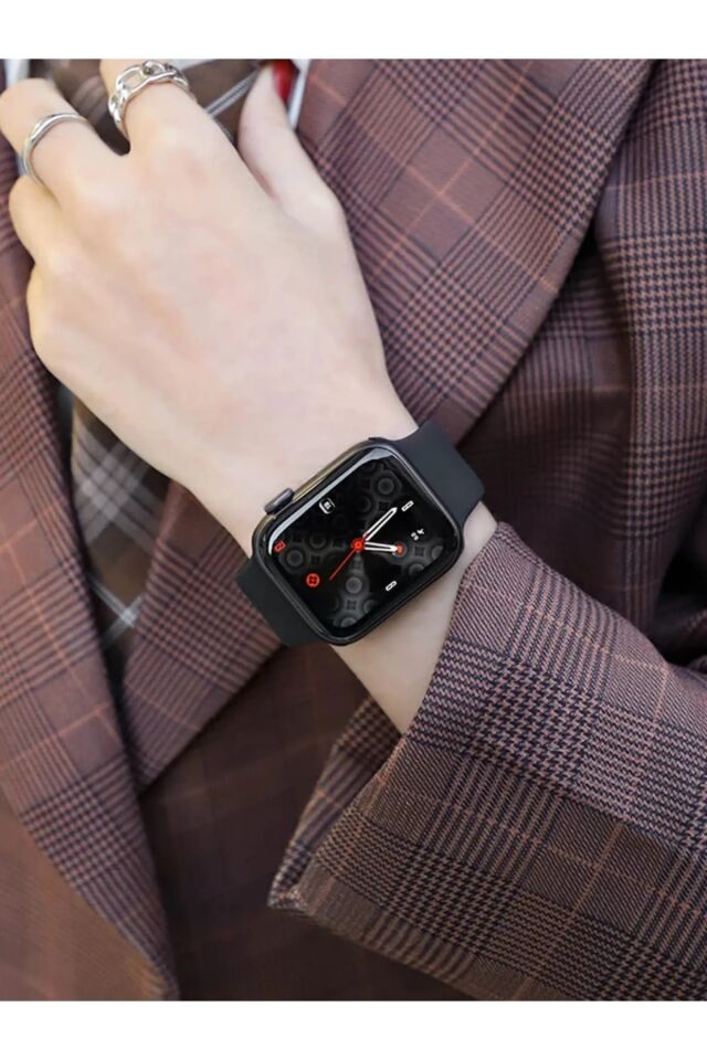 Smart Watch 7 Akıllı Saat Iphone Android Xiaomi Uyumlu Nabız Ölçer Aramalı Adım Sayar Tam Ekran