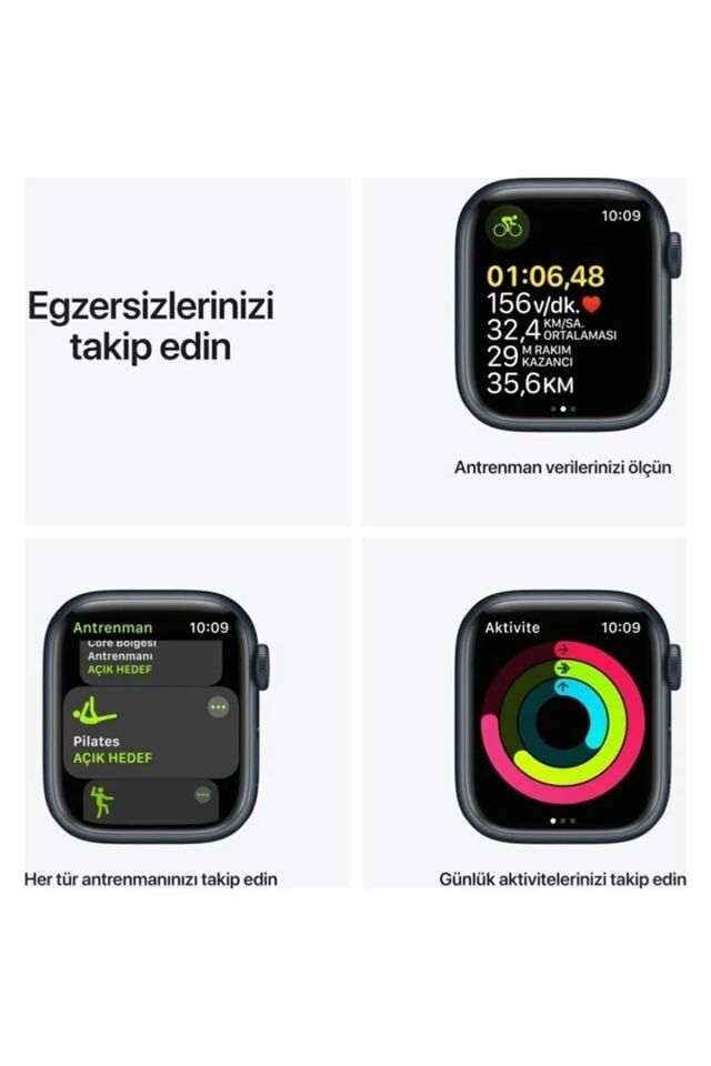 Smart Watch 7 Akıllı Saat Iphone Android Xiaomi Uyumlu Nabız Ölçer Aramalı Adım Sayar Tam Ekran