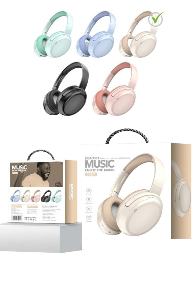 Kulak Üstü Kablosuz Bluetooth Kulaklık Stereo Sd Kart Girişi Şarjsız Kulanma Dahili Mikrofon