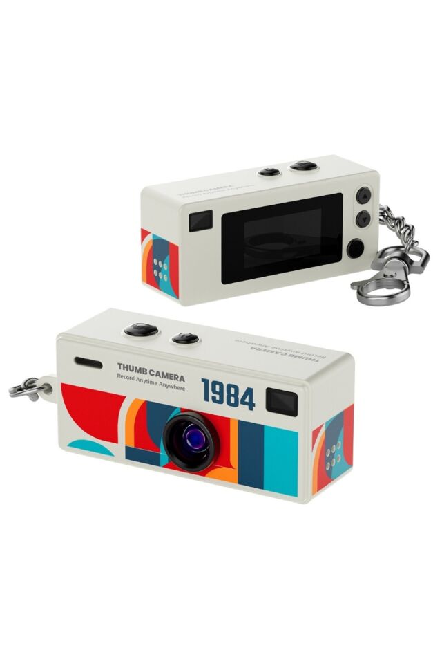 G6 Thumb Camera Mini Kamera 1080P Hd Video Kayıtlı Retro Tasarım Taşınabilir Mini Dijital Kamera