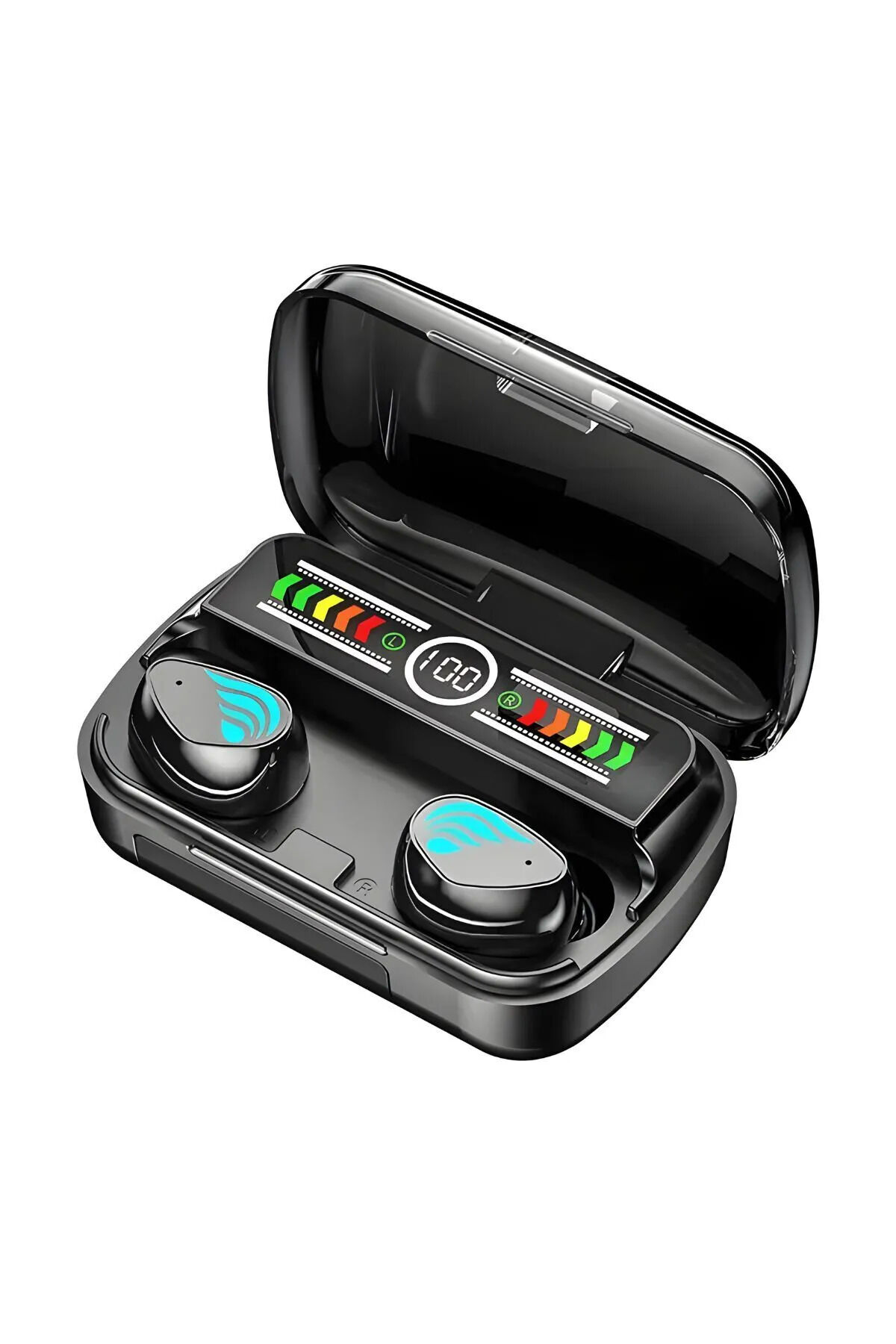 M3nEarbuds Powerbank Usb Giriş Özellikli Bluetooth Kulaklık, Oyuncu Kulaklığı, Led Ekran