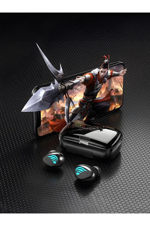 M3nEarbuds Powerbank Usb Giriş Özellikli Bluetooth Kulaklık, Oyuncu Kulaklığı, Led Ekran