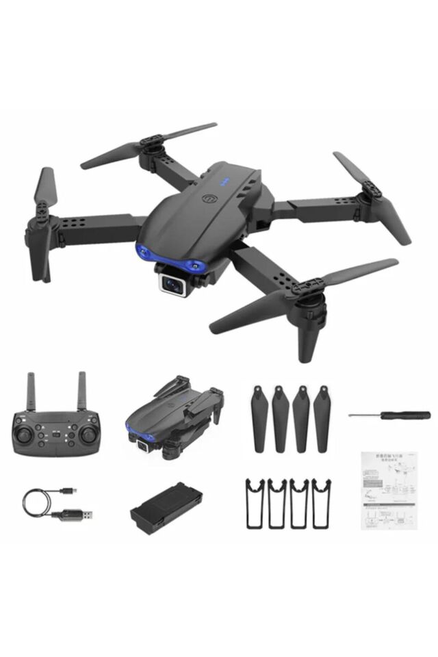 C5 Pro 4K HD Çift Kamera Drone, Katlanabilir, WiFi Bağlantılı, Akıllı Telefon Kontrollü