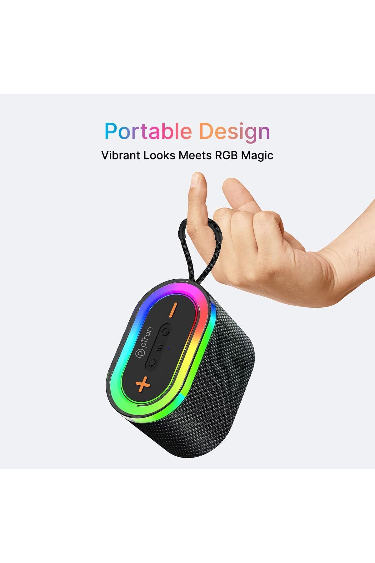 M8 Taşınabilir Şarjlı Bluetooth Hoparlör 4 Inc *2 10W Rms Rgb Karaoke Mikrofonlu 3600 Mah