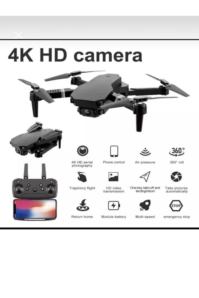 DRONE KAMERALI DRONE APP KONTROL WİFİ Lİ KATLANABİLİR QUATCOPTER(TEK BATARYA)
