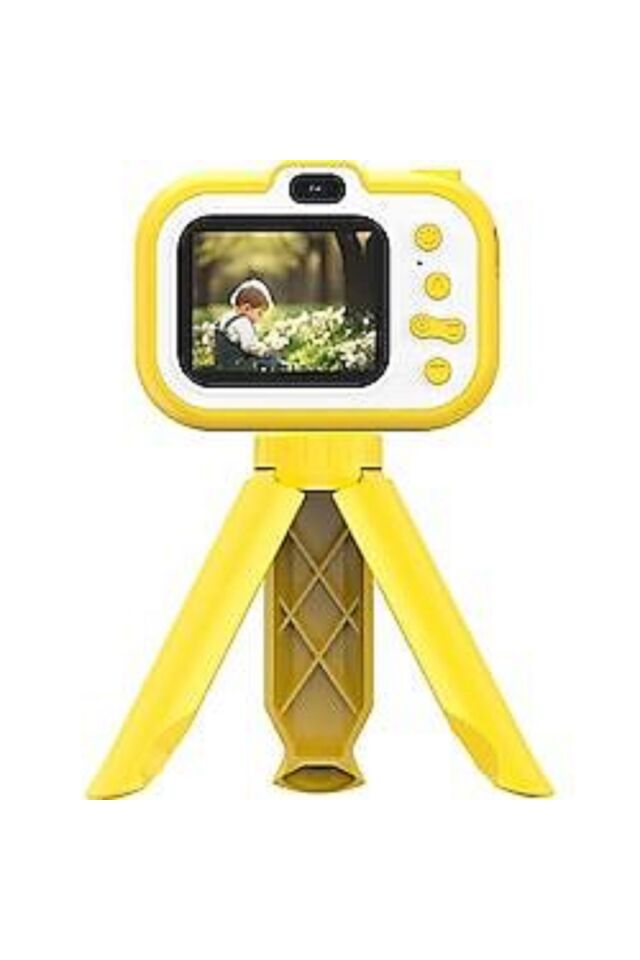 Mini Fotoğraf Makinesi Çocuk Için Eğitici Video Kamera 1080p Hd Ekran Digital Tiripotlu Kamera