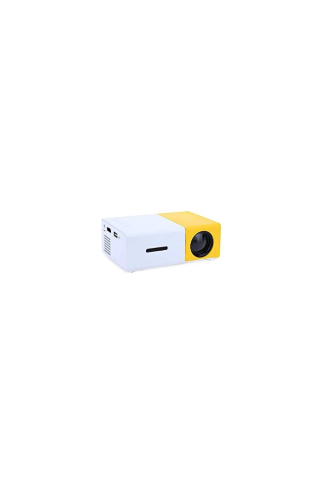 Taşınabilir Mini LED Projeksiyon Cihazı – Ev Sinema Sistemi, Çoklu Bağlantı (HDMI/USB/AV) ve Kumandalı Taşınabilir Projektör