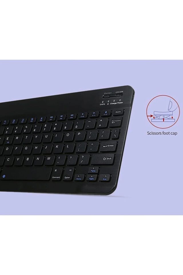 Tüm Cihazlara Uyumlu Akıllı Taşınabilir Şarj Edilebilir Kablosuz  Rgb Bluetooth Klavye ve Mause Seti