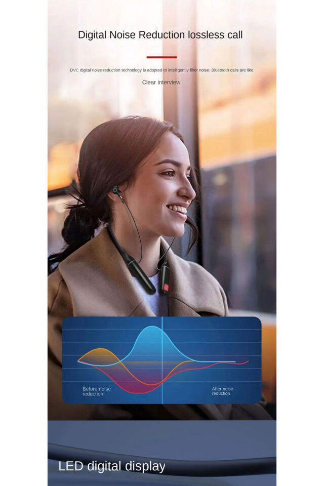 A15 Boyuna Asmalı Spor Bluetooth Kulaklık Şarj Göstergeli Sd Kart Girişi 200 saat müzik dinleme