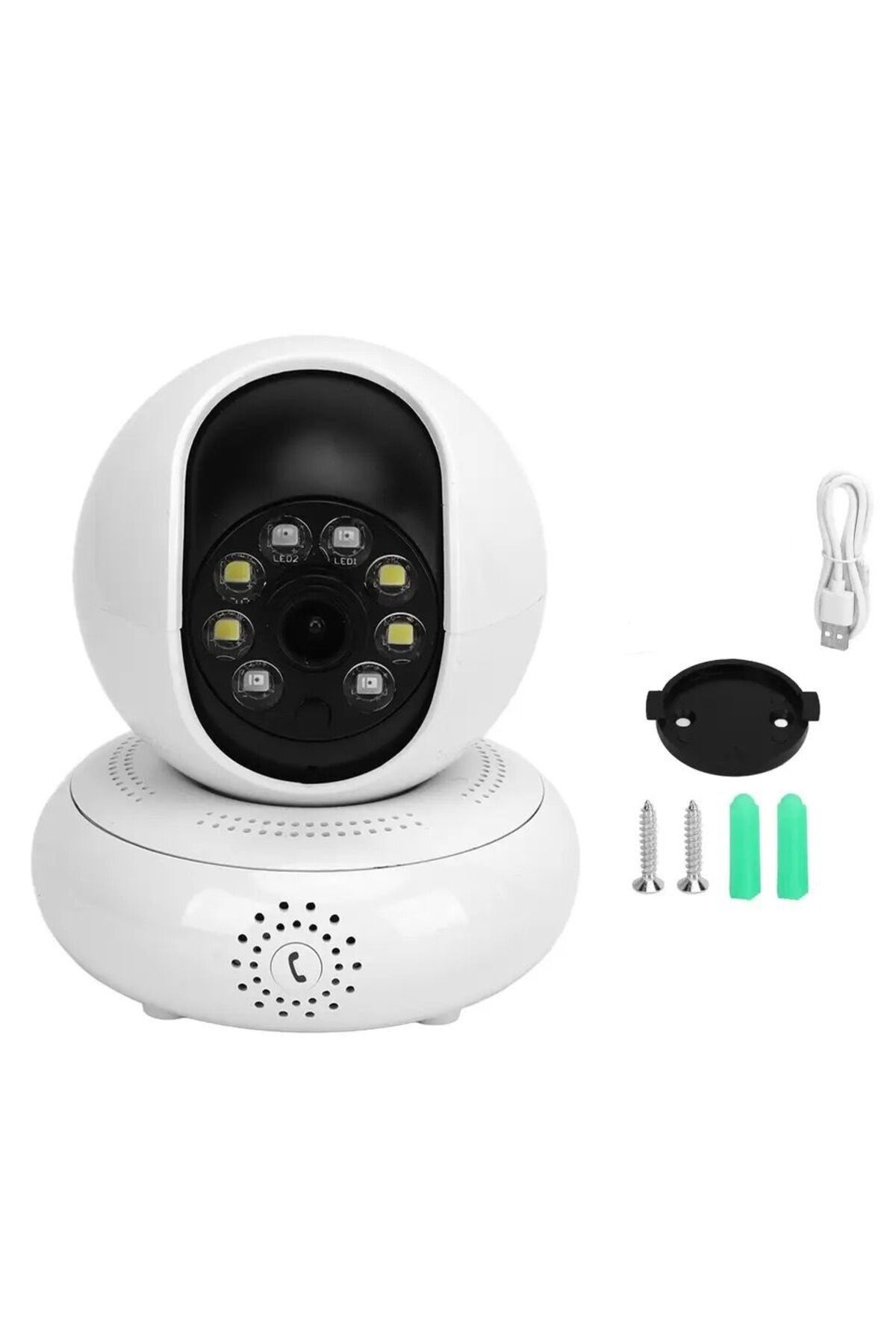 Smart Kamera Cmr6 360°Full Hd 1080 Wifi Sd Kart Girişli Sesli Görüşme Hareket Algılama Akıllı Kamera