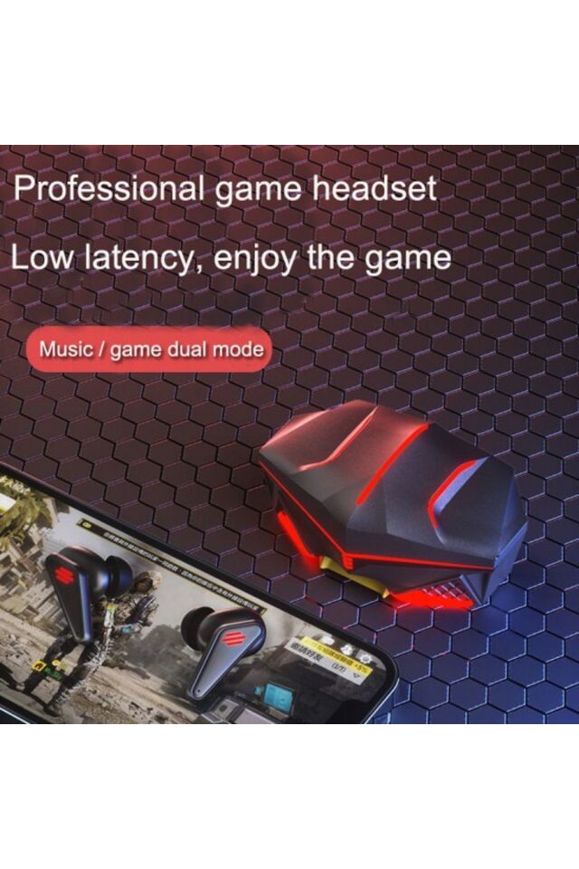 K-98 Led Işıklı Kulakiçi Kablosuz Bluetooth 5.0 Metal Kasa Gaming Kulaklık