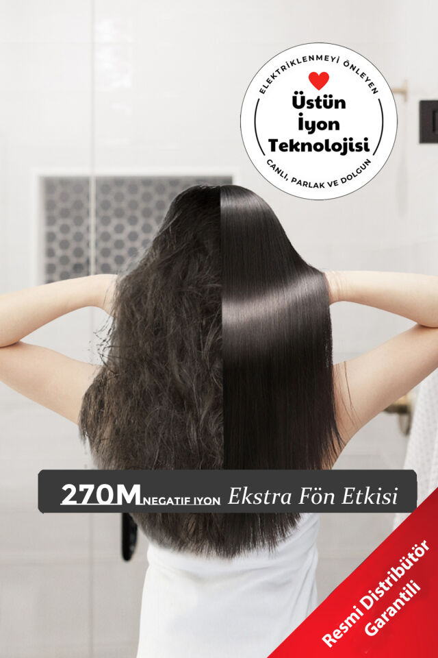 Yüksek Hızlı Akıllı Iyonlu Profesyonel Saç Kurutma Makinesi Ve Duvar Tutucu Aparatı