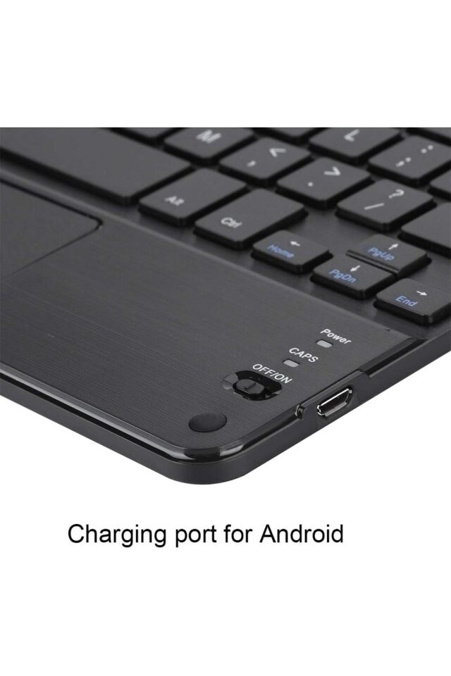 Tüm Cihazlara Uyumlu Akıllı Taşınabilir Şarj Edilebilir Kablosuz Bluetooth Klavye Mause Pad