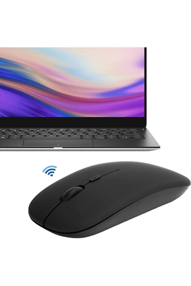 1600 Dpı Şarj Edilebilir 2.4 Ghz Çift Modlu Bluetooth Kablosuz Mouse