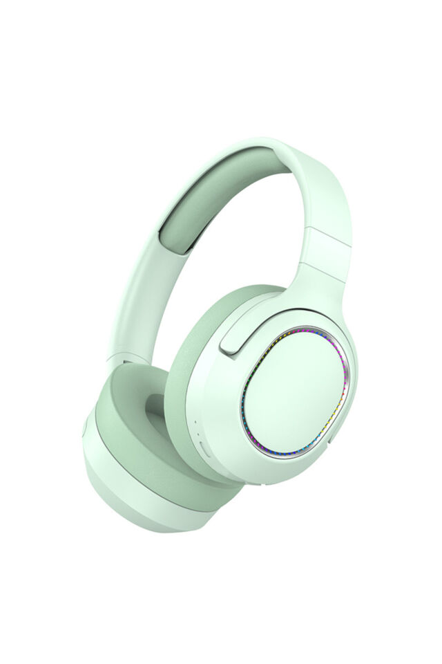 Yeni Nesil Şık Tasarım Extra Bass Kablosuz Bluetooth Rgb Işıklı Mikrofonlu Spor Kulaklık