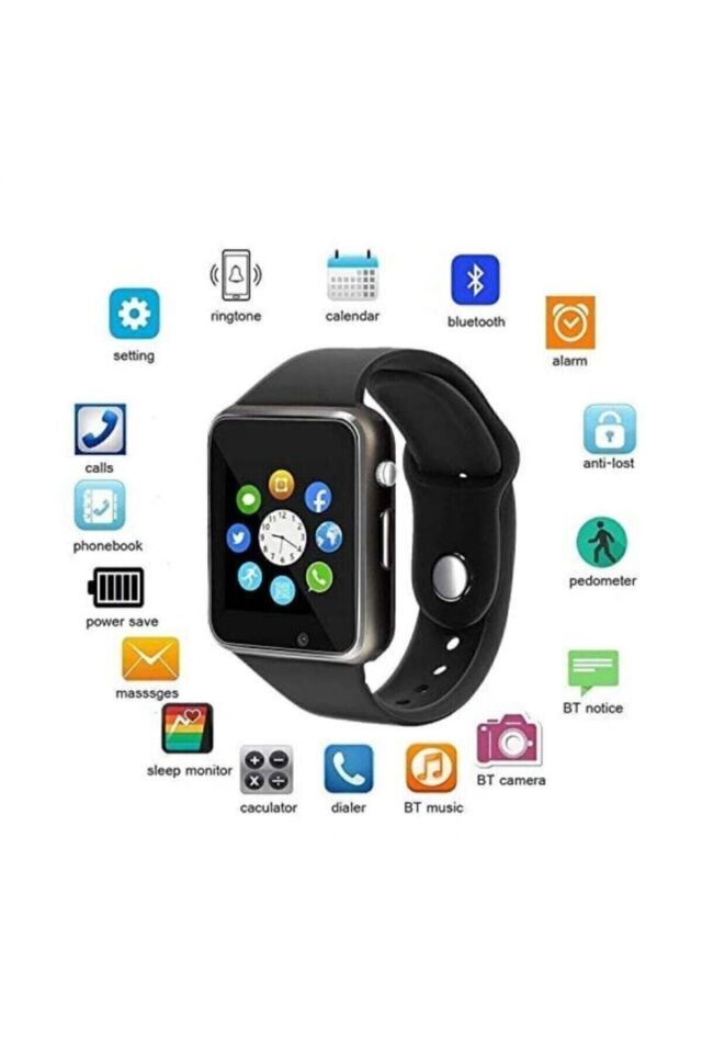 T500 Akıllı Saat Ios Andorid Destekli Arama Özeliği Sensörlü Smartwatch