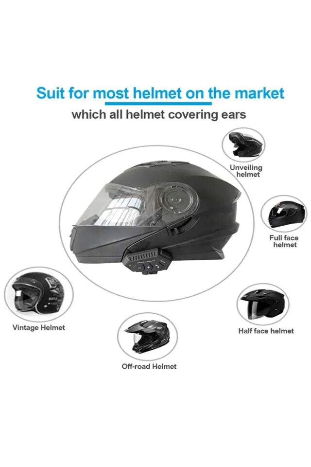 Bt12 Kask Kulaklık Bluetooth Motosiklet Kulaklık Bluetooth Intercom