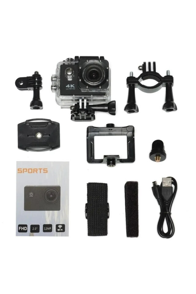 4K Ultra Hd 12Mp Wifi Waterproof 30m Su Geçirmez Aksiyon Kamera