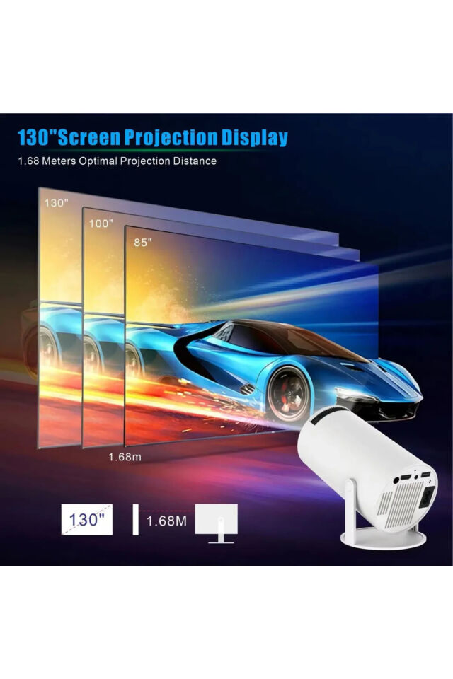 LOBO 4K Wireless Powered Projector + Game 2 in1 Professional M300 MAX