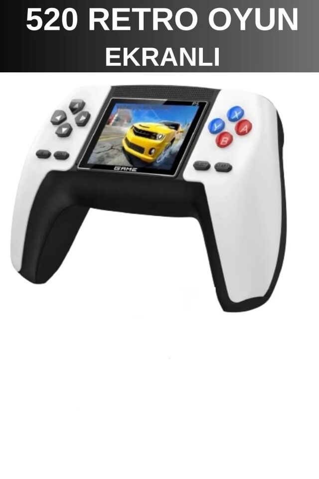 Renkli Ekranlı 520 Nostalji Oyunlu Gaming Kablosuz Gamepad Oyun Kolu Atari Tv Uyumlu Game Stick