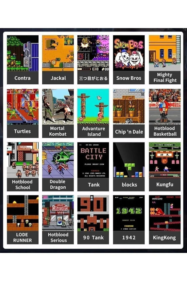 Renkli Ekranlı 520 Nostalji Oyunlu Gaming Kablosuz Gamepad Oyun Kolu Atari Tv Uyumlu Game Stick