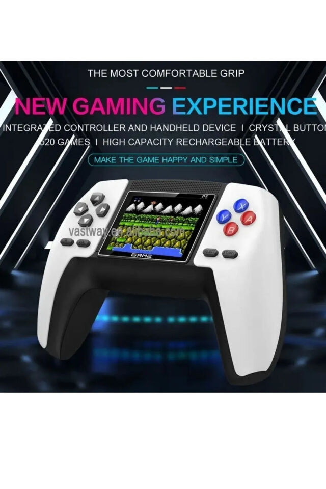 Renkli Ekranlı 520 Nostalji Oyunlu Gaming Kablosuz Gamepad Oyun Kolu Atari Tv Uyumlu Game Stick