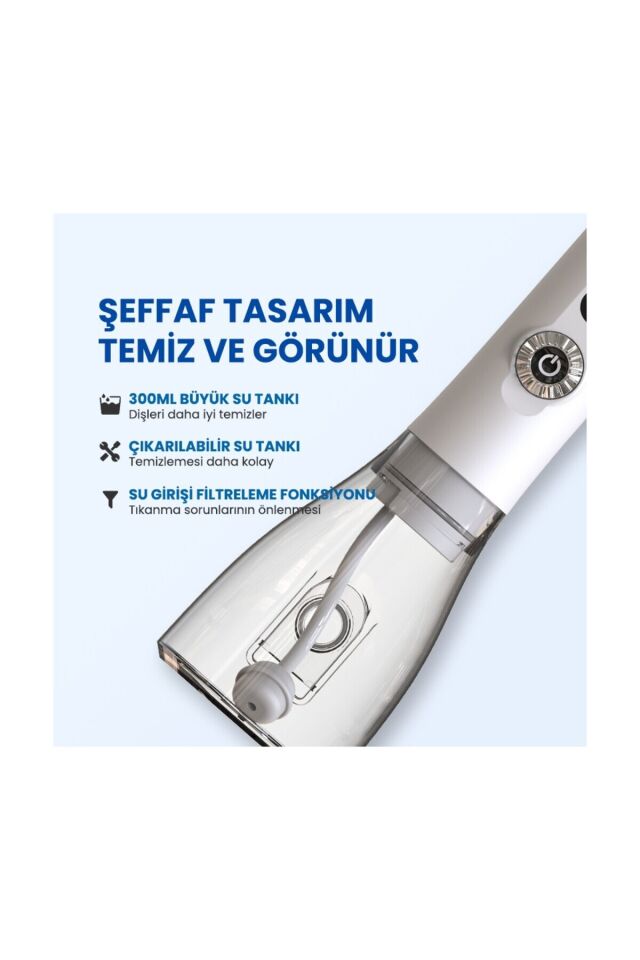 Ağız Duş Seti Taşınabilir Şarj Edilebilir