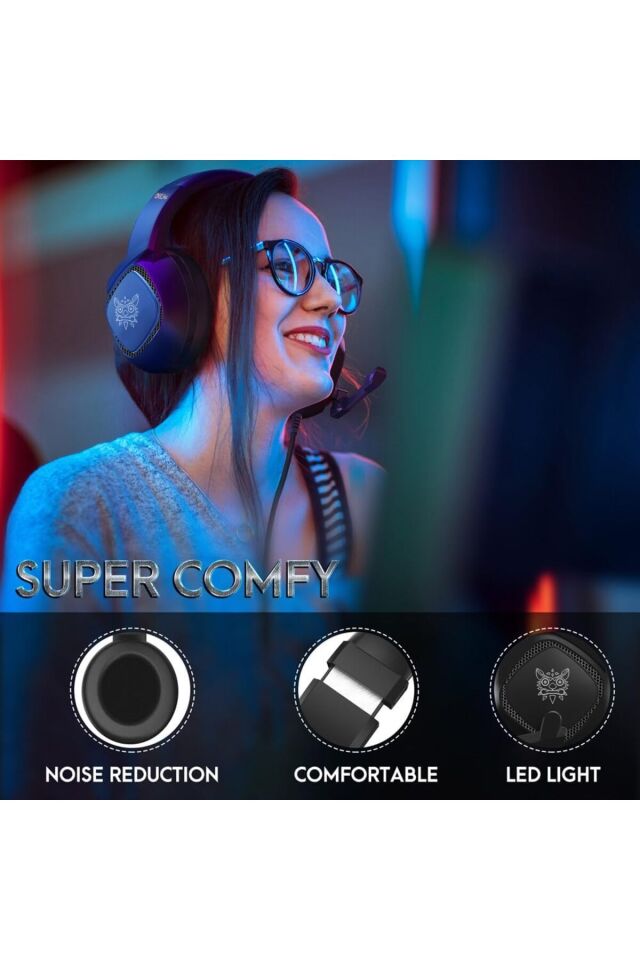 Kablolu Oyuncu Kulaklık Rgb Stereo Hd Mikrofon Gaming Kulaklık Süper Bass Jak Ve Usb Girişli