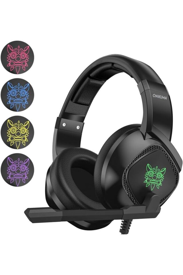 Kablolu Oyuncu Kulaklık Rgb Stereo Hd Mikrofon Gaming Kulaklık Süper Bass Jak Ve Usb Girişli