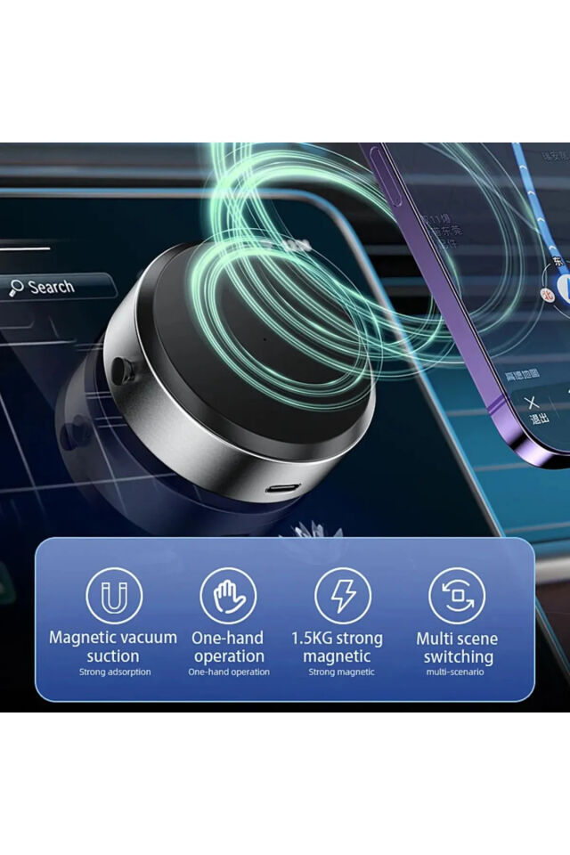 Elektrik Vakumlu Magsafe Destekli Tutucu Tüm Cihazlar ve Mekanlar İçin Uygun Araç İçi Telefon Tutucu