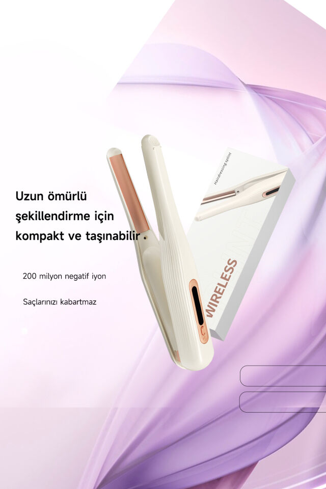 Saç Maşası Şarj Edilebilir Taşınabilir İyonlu
