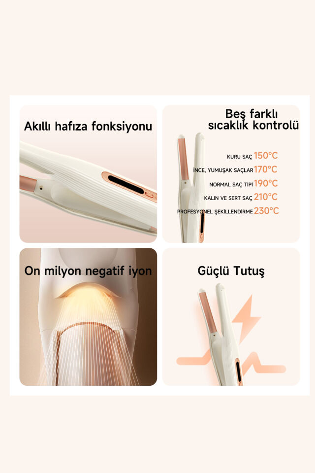 Saç Maşası Şarj Edilebilir Taşınabilir İyonlu