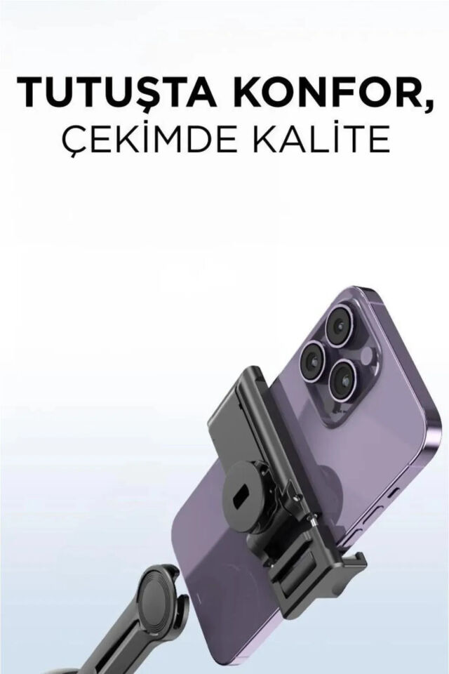 Profesyonel Gimbal 360 Yüz Takip Telefon Sabitleyici Tutucu Video Canlı Yayın Akıllı Tripod