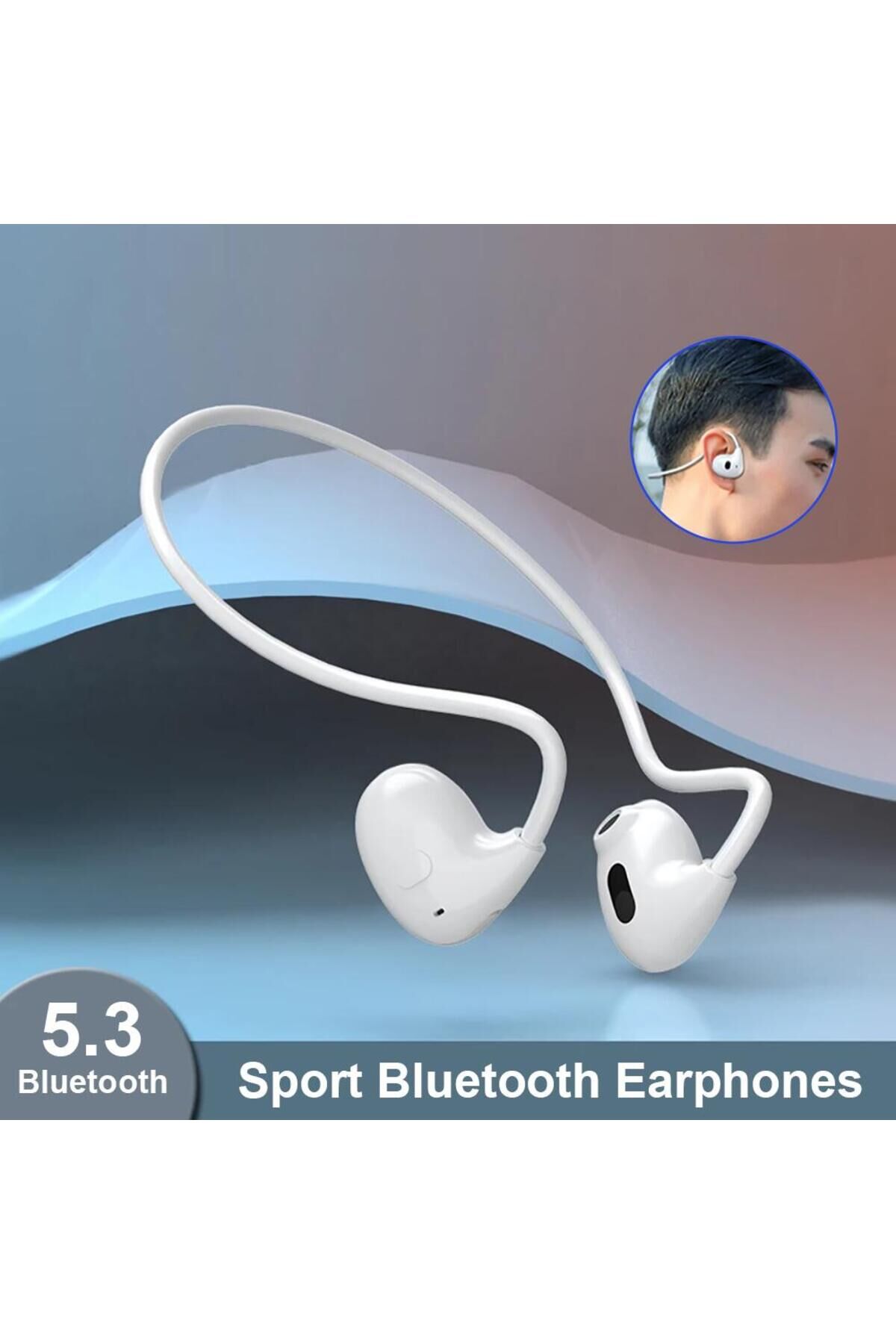 Spor Bluetooth 5.3 Kulaklık kablosuz Dokunmatik Kontrol Kulaklık HiFi Stereo mikrofonlu kulaklık