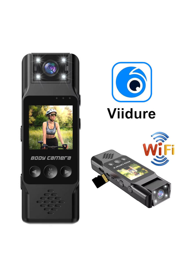 HD 4K Cep Klipsli Mini Profesyonel Kamera Taşınabilir Dijital Video Kaydedici Bodycam 180° Lens