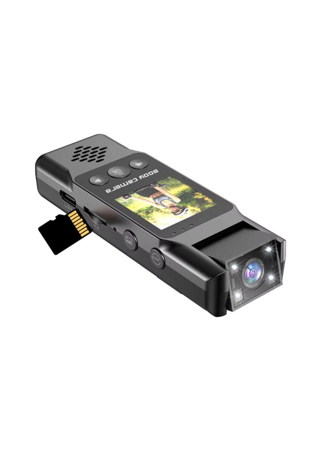 HD 4K Cep Klipsli Mini Profesyonel Kamera Taşınabilir Dijital Video Kaydedici Bodycam 180° Lens