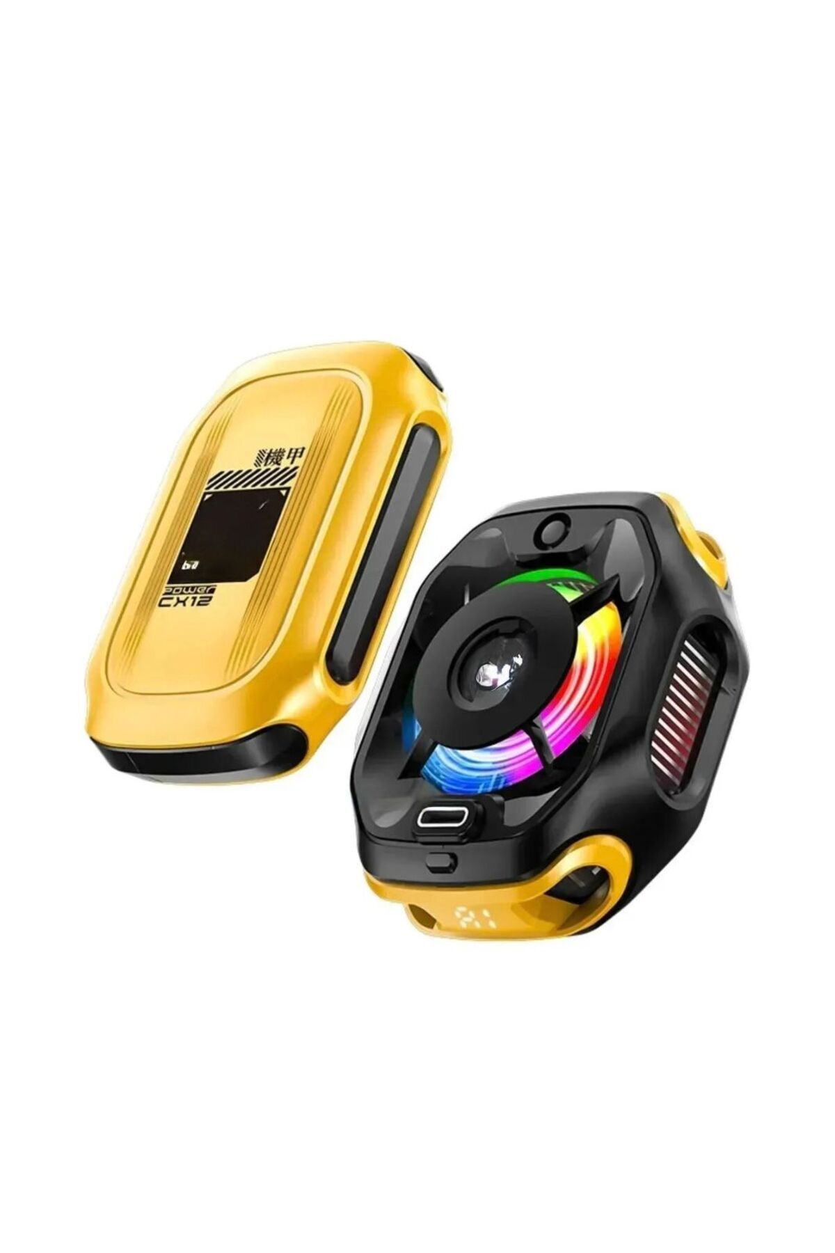 Cx12 Manyetik Rgb Oyun Soğutucu, Pubg Için Powerbankli Kablosuz Radyatör Fan