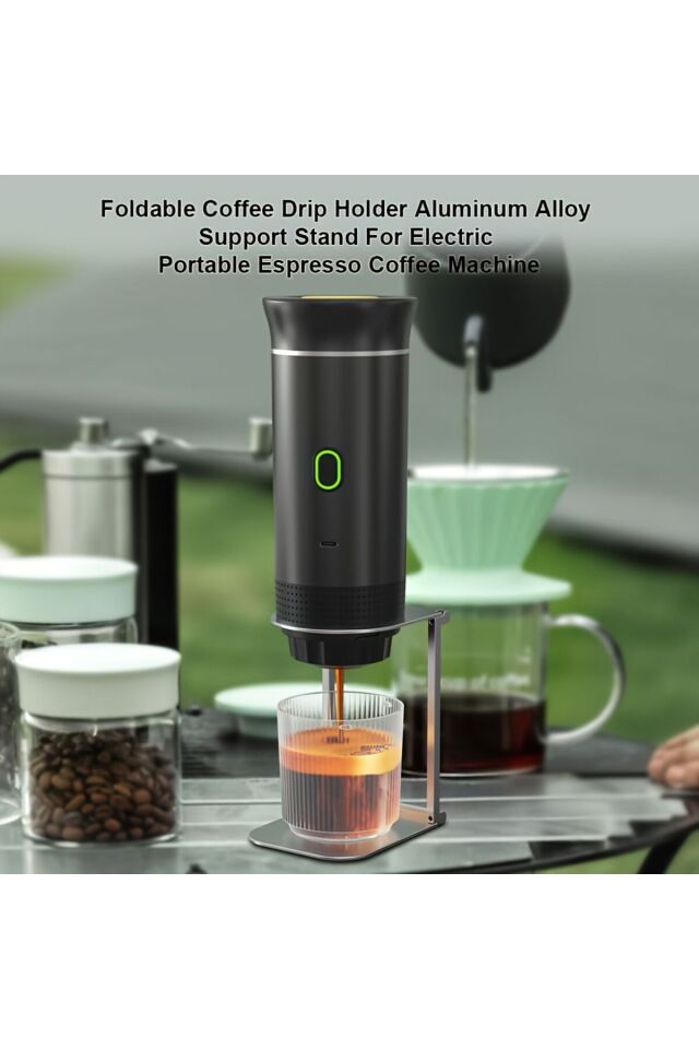3'ü 1 Arada Mini Kablosuz Taşınabilir Espresso Araba ve Ev Kamp Seyahat Kapsül Kahve Makinesi