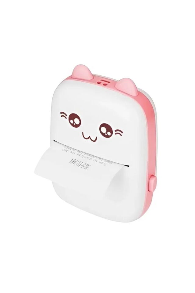 Mini Fotoğraf Resim Yazıcı Kablosuz Etiket Yazıcı Baskı Makinesi Uyumlu Termal Printer