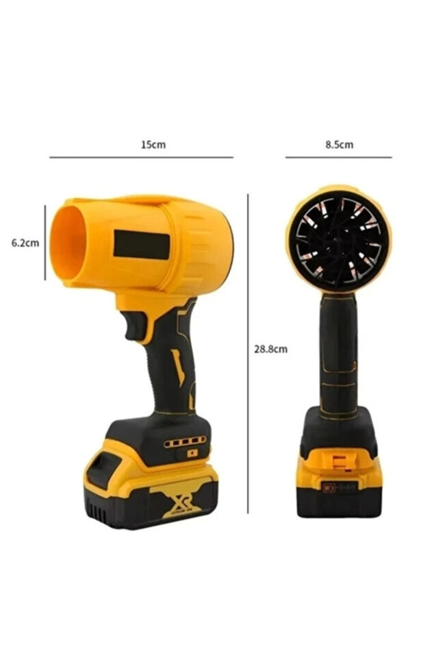 Ahv-18 Turbo Çift Bataryalı Hava Üfleyici | 4 Kademe Hız | 21v 431w Kablosuz Blower | 32.000 Rpm