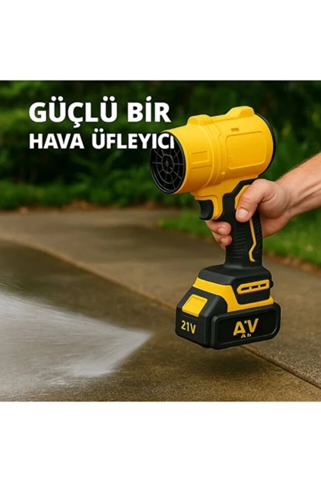 Ahv-18 Turbo Çift Bataryalı Hava Üfleyici | 4 Kademe Hız | 21v 431w Kablosuz Blower | 32.000 Rpm