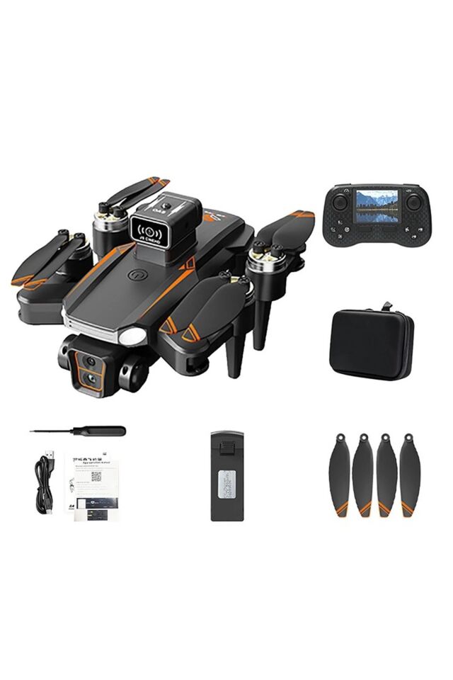 J4 DRONE 4K HD ÇİFT KAMERALI DRONE APP KONTROL WİFİ Lİ KATLANABİLİR QUATCOPTER 300 Metre Yükselme