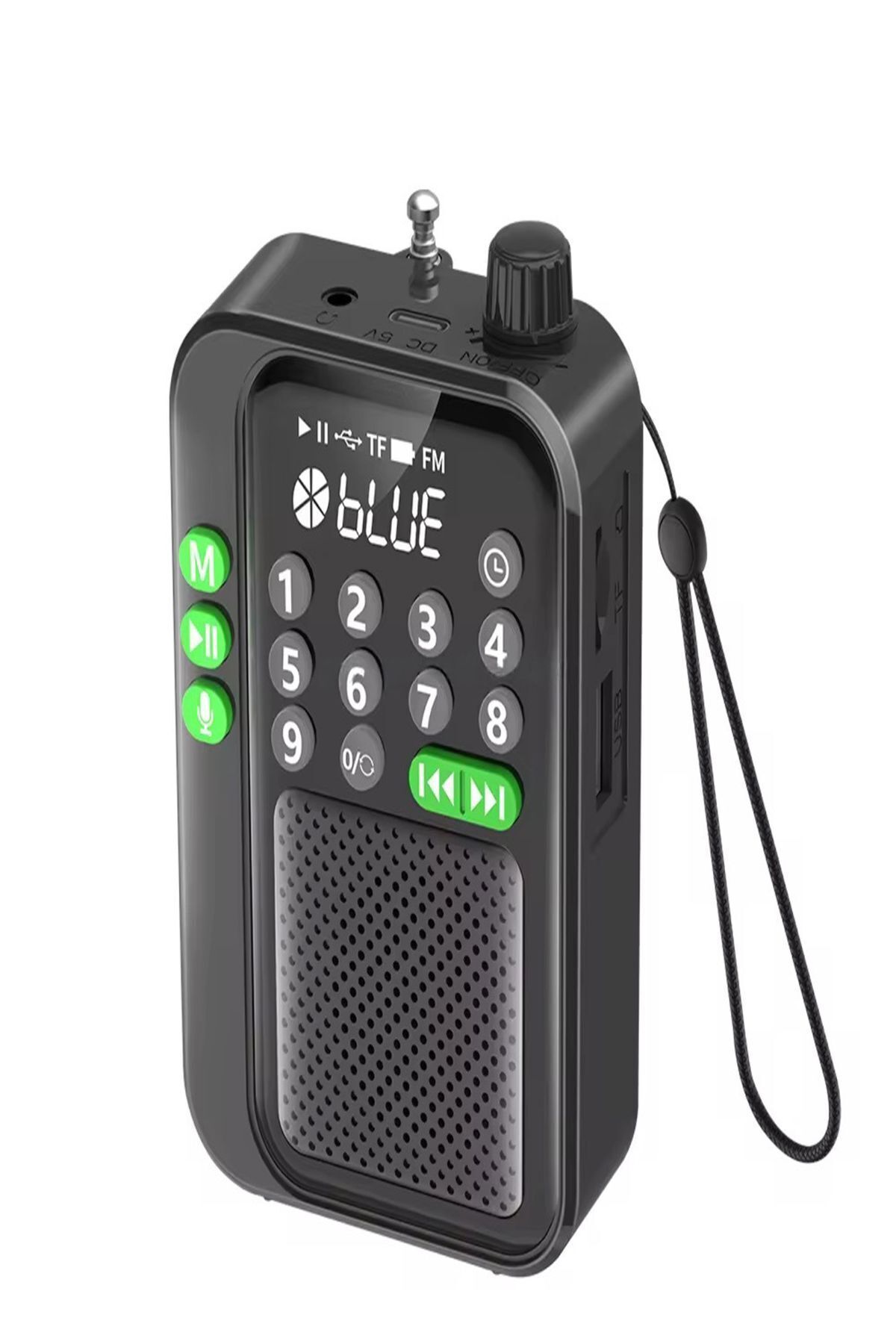 C9 Bluetooth Şarjlı Radyo USB & TF Kart Okuyucu Deprem Çantasına Uygun FM Radyo