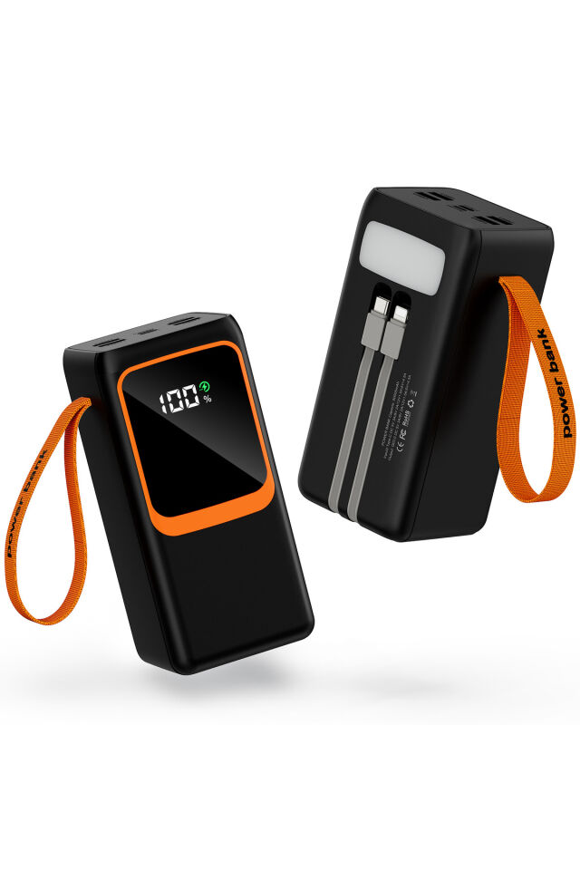 40000Mah Led Işıklı Göstergeli Taşınabilir Powerbank