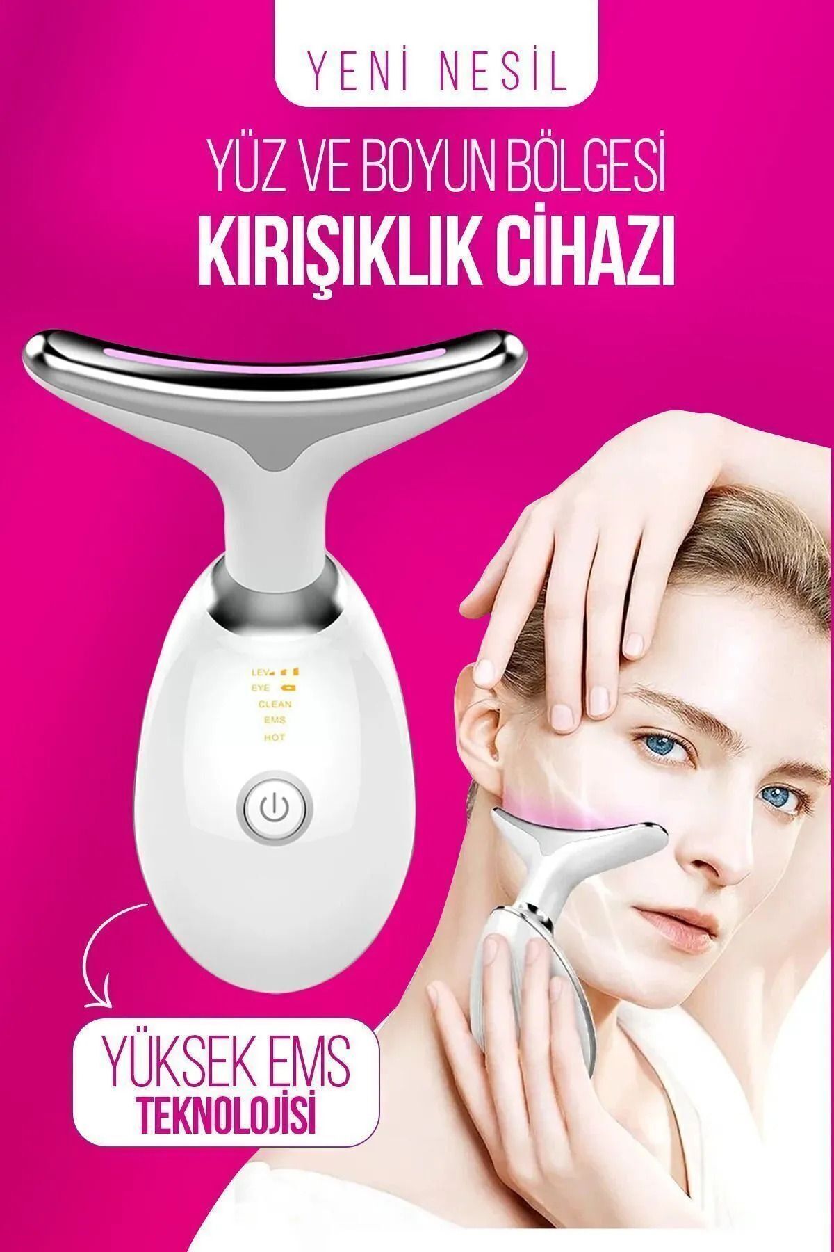 Yüz Ve Boyun Ems Güzellik Cihazı ( Gıdık,Sarkma,Yüz Cihaz )