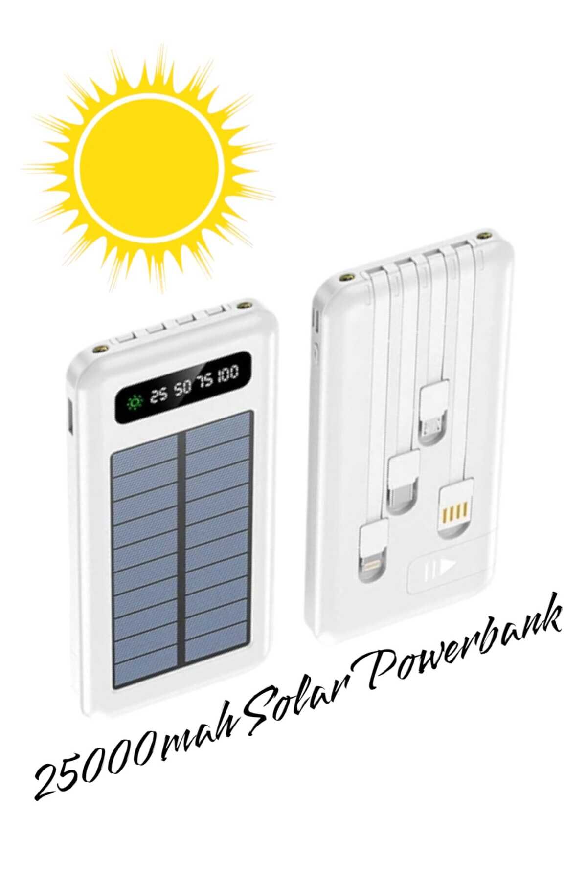 25.000mah Fast-out Pd 22.5w Powerbank, Taşınabilir Güneş Enerjili Şarj Cihazı