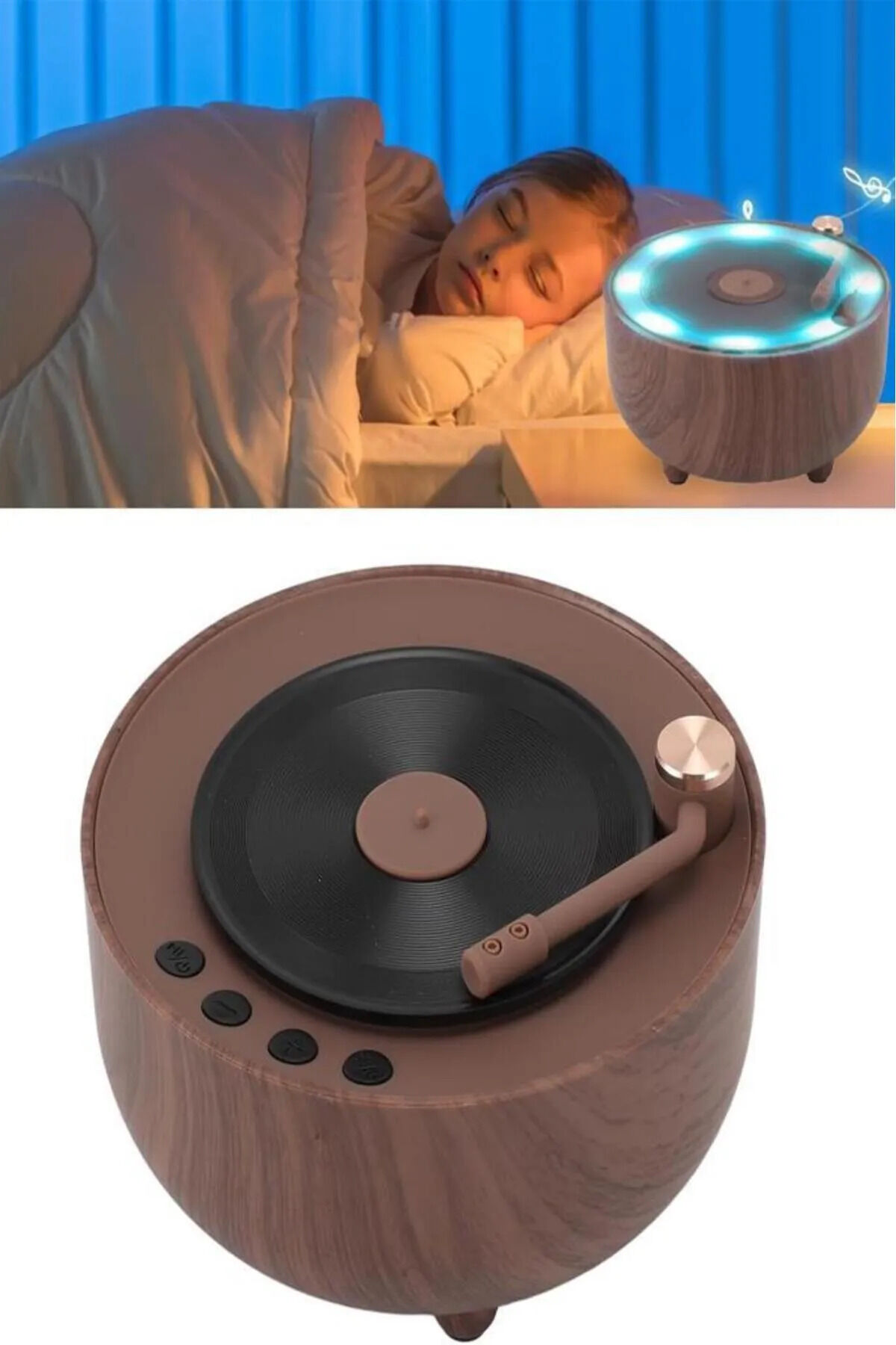 Ahşap Hd211 Nostaljik RGB Wireless 5.3 Bluetooth Hoparlör Speaker
