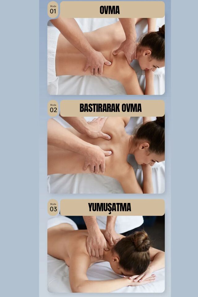Şarjlı Ovmalı Isıtmalı Masaj Aleti Insan Eli Yoğurma Hissi
