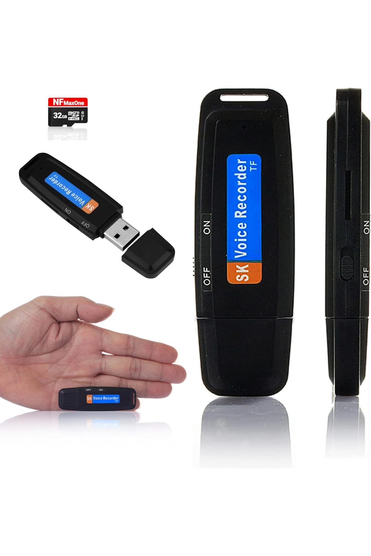 Flash Bellek Görünümlü Mini Ses Kayıt Cihazı